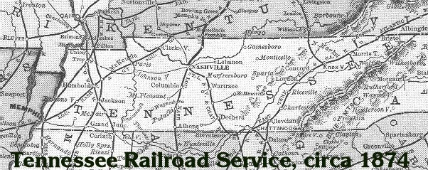 Tennessee Railroads in 1874